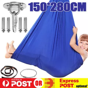 Kids Sensory Therapy Swing Children's Swing Hammock Hanging Indoor Outdoor AU - Picture 1 of 16