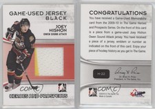 2009-10 ITG Heroes and Prospects Game-Used Jersey Black Joey Hishon #M-22