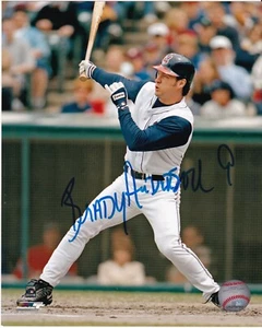 BRADY ANDERSON CLEVELAND INDIANS ACTION SIGNED 8x10 - Picture 1 of 1