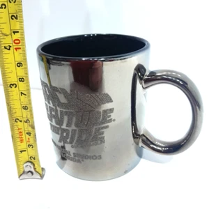 Back To The Future The Ride MUG Universal Studios, Florida GOL MIRROR UNUSED - Picture 1 of 5