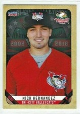 2016 Tri-City Valleycats (New York-Penn League) Nick Hernandez
