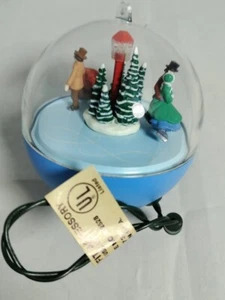 VTG Christmas Ornament Hallmark Light & Motion Skater's Waltz 1988 - Picture 1 of 4