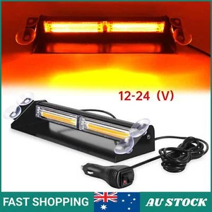 Amber Bar LED Flashing Vehicle Warning Strobe Light Car for Windshield Dash - Picture 1 of 9