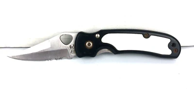 Cuchillo de hoja de bloqueo Frost Cutlery Flying Falcon acero inoxidable negro Foto 1 de 4