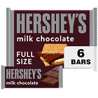 HERSHEY'S Milk Chocolate Full Size, Halloween Candy Bars, 1.55 oz 6 Count