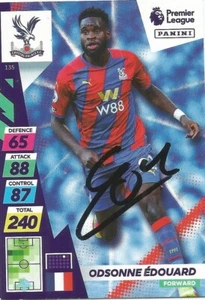 ODSONNE EDOUARD SIGNED CRYSTAL PALACE 2022 ADRENALYN XL PLUS TRADING CARD+COA - Picture 1 of 1
