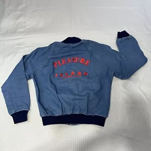 Pleasure Island Opening Team 1989 Denim Jacket Coat Vintage Walt Disney World M - Picture 1 of 21