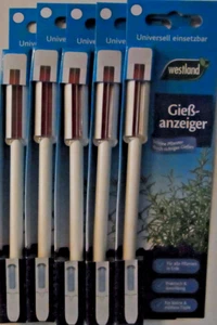 Westland 5 Stück Gießanzeiger klein (16 cm) weiß für Pflanzen in Erde - Bild 1 von 2
