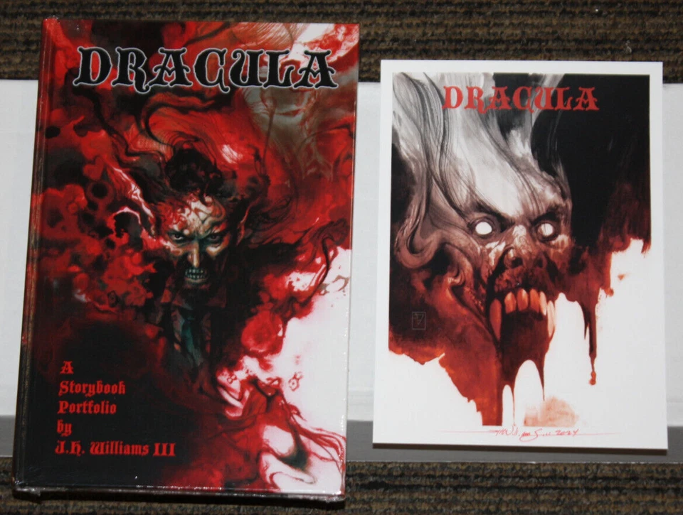 JH Williams III Dracula: A Storybook Portfolio HC SEALED NEW w/ SIGNED Bookplate - Image 1 of 2