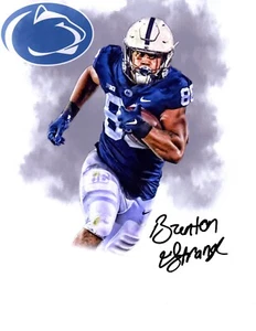 Foto de fútbol americano firmada Brenton Strange Penn State 8x10 Nittany Lions b - Imagen 1 de 1