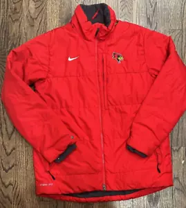 Nike Storm Fit Puffer Jacke Parka Kapuze Full Zip Mantel Subzero Rot Herren Gr. M - Bild 1 von 6