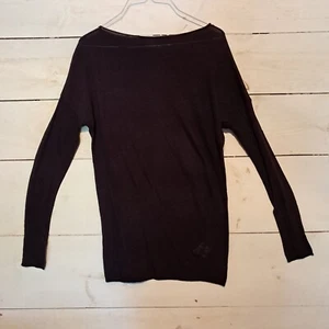 T-shirt donna Vince taglia Xtra Small viola marrone manica lunga - Foto 1 di 7