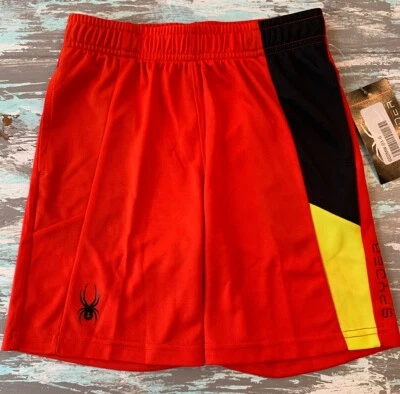 Talla 6 Spyder Niños Juveniles Veneno Corto Rojo Volcán Nuevo Con Etiquetas Bolsillos Foto 1 de 4