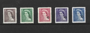 Canada Kanada 1953 - postfrisch - Satz Government MiNr. 38-42 schön 2 Scans! - Bild 1 von 2