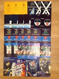 Scotland v France Rugby Programmes 1948 - 2012 - Picture 1 of 66