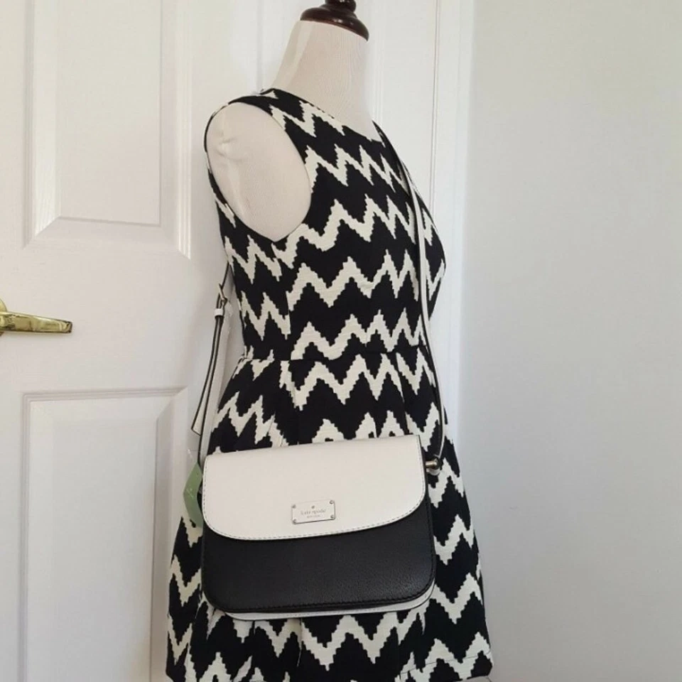 Kate Spade Wkru4191 Adelaide Grove Street Black/cemn Crossbody Bag