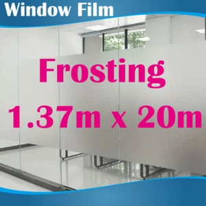 137CM x 20M Privacy Frosted Frost Frosting Window Film Sticker - Picture 1 of 3