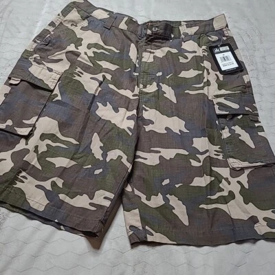 NWT 38 Ripstop Camo Hunting Cargo Shorts Canyon Guide Outfitters Hiking Outdoor - Image 1 of 4