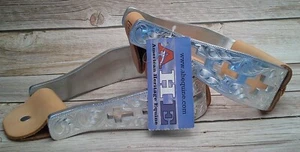 AHE Aluminum Visalia Stirrups 2", Cross Cut-Outs - Picture 1 of 3