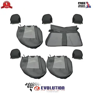Genuine 9 Pcs Seat Cover Full Set Front Rear Head Fits Fiat Doblo 2007 Onwards - Picture 1 of 6