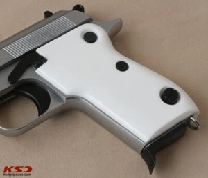 KSD Brand Beretta Mod 951 Compatible White Acrylic Grips - Picture 1 of 2