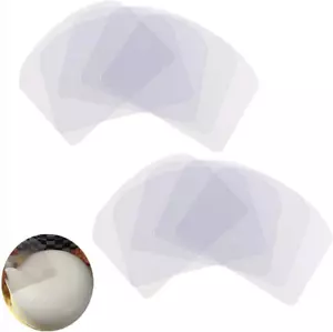 10PCS Transparent Cake Cream Scraper Icing Smoother Flexible Plastic Cake Scrape - Picture 1 of 5
