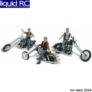 Woodland Scenics AS5344 N Bad Boy Bikers - Picture 1 of 3