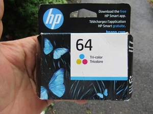 HP #64 Tri Color Ink Cartridge 64 NIB Exp May 2026 New Sealed - Picture 1 of 3