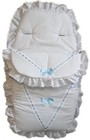 LSM Frilly Broderie Anglaise Universal Footmuff CosyToes Pushchair Baby Stroller