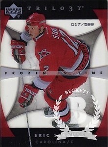 2005-06 Upper Deck Trilogy Carolina Hurricanes Hockey Card #100 Eric Staal FIT