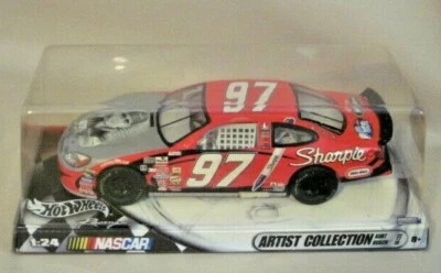 2003 HOT WHEELS ARTIST COLLECTION KURT BUSCH NASCAR #97 FORD TAURUS 1:24 DIECAST - Image 1 of 4