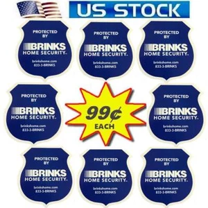 Stickers Decals For Home Windows Brinks Security Alarm Monitoring Systems 8 - Picture 1 of 3