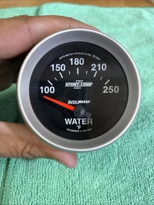 Autometer Sport-Comp II Electrical Water Temperature Gauge 2 5/8" Dia 7637 - Picture 1 of 8