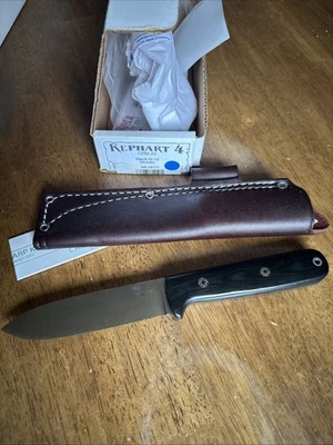 Cuchillos Bark River Kephart -CPM 3V Micarta de lona negra Foto 1 de 4