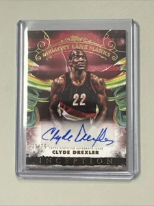 2024-25 Topps Inception Clyde Drexler Memory Lane Marks Auto /75  - Picture 1 of 2