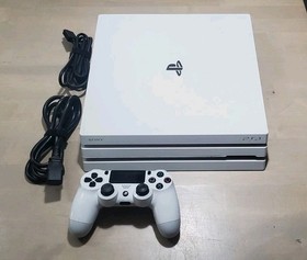Sony PlayStation 4 PS4 Pro Glacier White 1TB Bundle 13.02 FW Clean! Tested!
