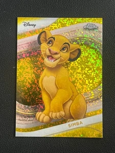 Simba 2025 Topps Chrome Disney Yellow Speckle #100 - Picture 1 of 2