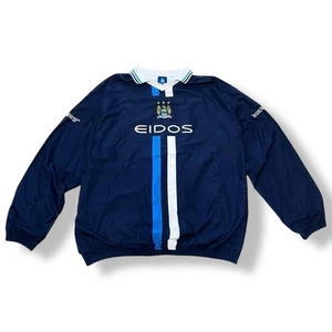 1999/2001 Manchester City Camiseta de Fútbol Rara Chaqueta de Fútbol Azul Talla XXL - Imagen 1 de 10