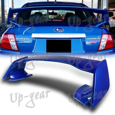 Alerón trasero ABS pintado azul estilo STI Subaru Impreza WRX 08-14 Foto 1 de 4