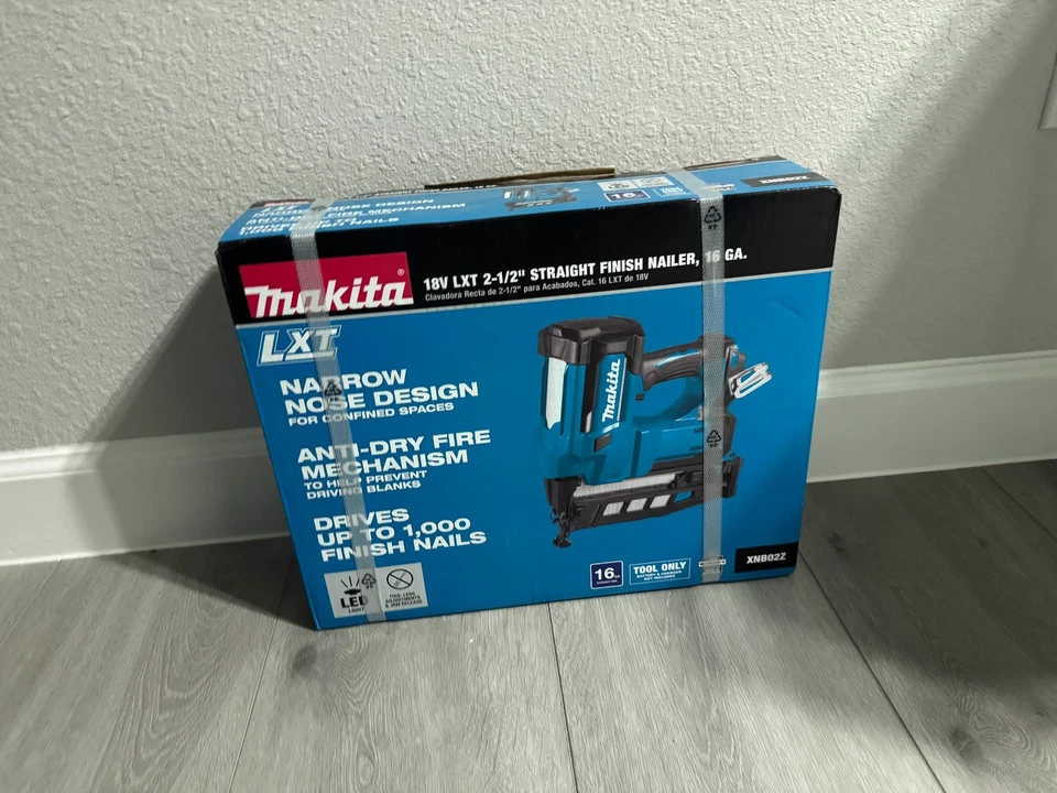 Makita XNB02Z 18V LXT 2-1/2" Straight Finish Nailer 16GA Cordless Tool Only - Image 1 of 2