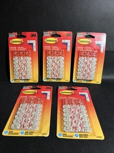 3M Command Decorating Clips 100 Pieces In 5 Packs 17026ES Clear Hooks - Picture 1 of 3