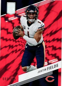 Donruss Elite #60 Justin Fields Chicago Bears #/625 2023 - Imagen 1 de 2