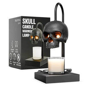 Nuevo - Lámpara Calentador de Velas Calavera con Temporizador y Atenuador *Velas NO Incluidas -... - Imagen 1 de 9