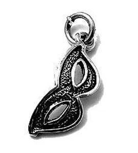 925 Sterling Silver Mask Charm - Picture 1 of 1