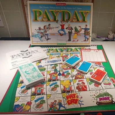 Pay Day Board Game by Waddingtons Vintage Payday 1994 very Good Condition - Image 1 of 4