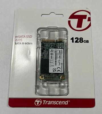 Transcend 128GB 6Gb/s mSATA III MLC SSD TS128GMSA220S Brand New