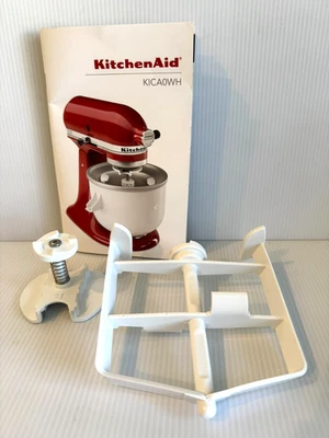 全新无标签 Kitchen Aid 2 包冰淇淋机零件适用于冰淇淋驱动 KICA0WH — 第 1/3 张图片