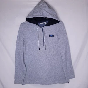 LL Bean Jacket Womens Petite Medium Gray Henley Pullover - Picture 1 of 11