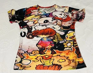 Camicia Undertale Sans Colorata Taglia Small Fangamer Stampa Tuta *LEGGI Condizioni* - Foto 1 di 10