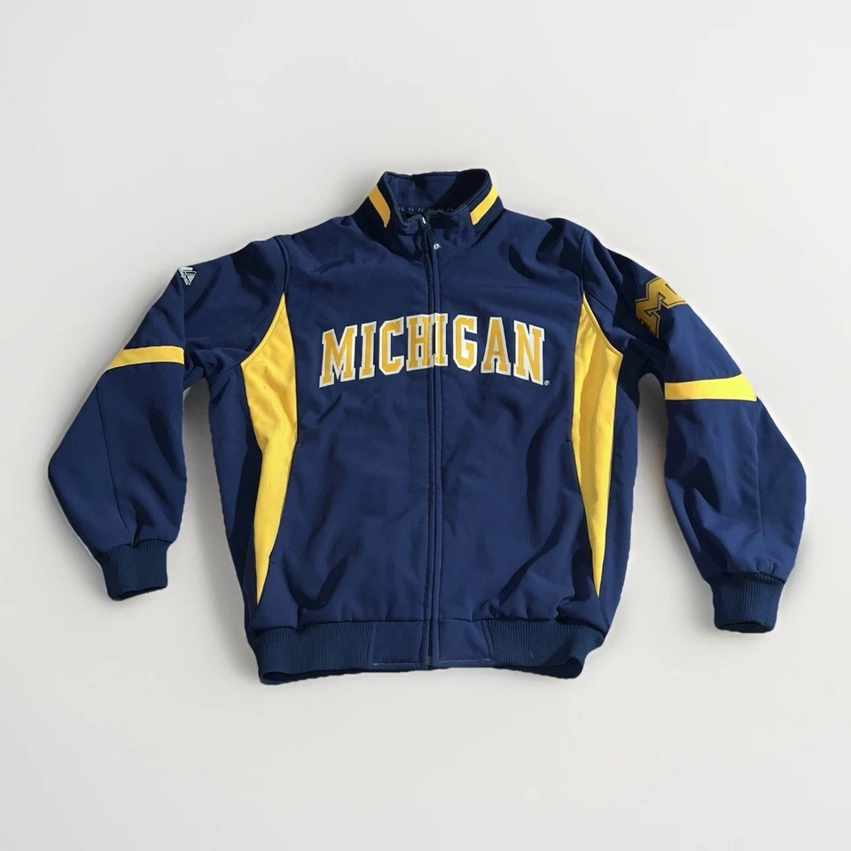 Vintage Michigan Wolverines Jacket Mens Large Basketball Majestic Coat NCAA - Image 1 of 4